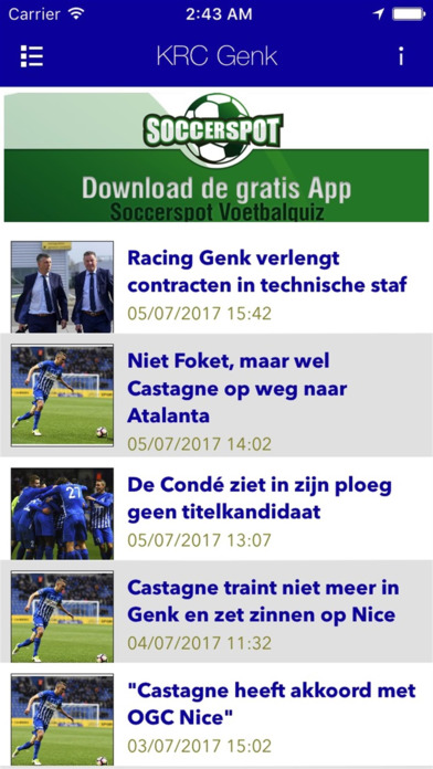 Voetbalnieuws - Genk screenshot 2