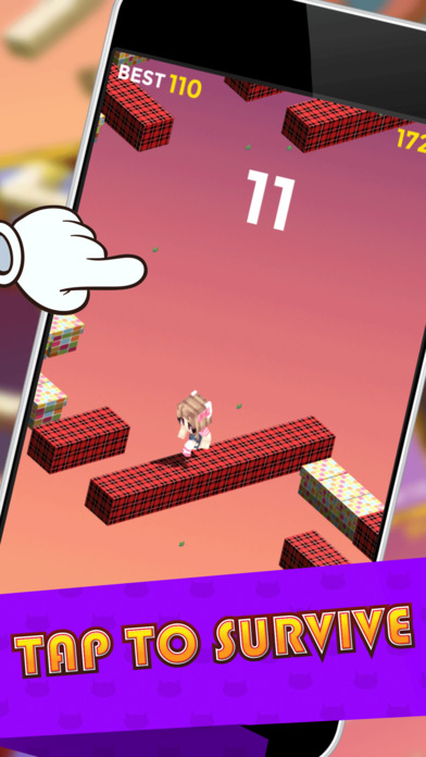 Kitty 3D Skins Crossing Block Games screenshot 2