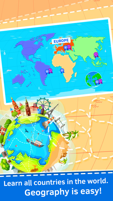 Geography quiz world countries, flags and capitals screenshot 2