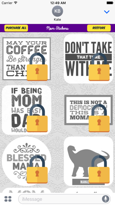 Mom Stickers for iMessage screenshot 4