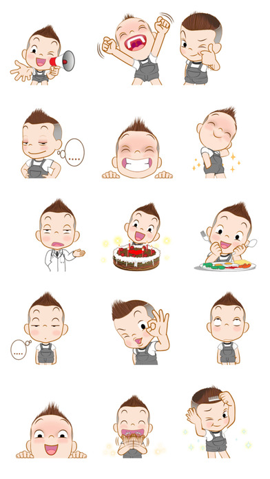 Kid With a Mohawk - Funny Stickers! screenshot 2
