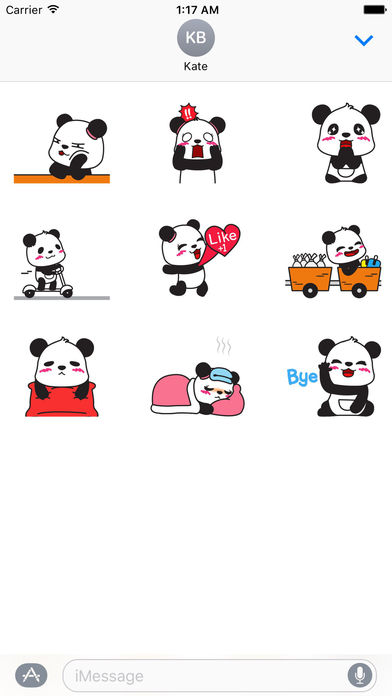 Animated Panda Happy Mother's Day Sticker screenshot 2