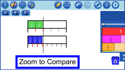 Fraction Strips by mathies screenshot 2
