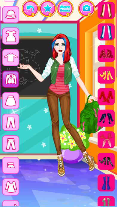 High School Dress Up - games for girls screenshot 4