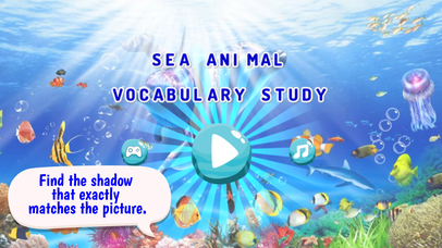 Ocean Animal Vocabulary Learning Puzzle Game screenshot 3