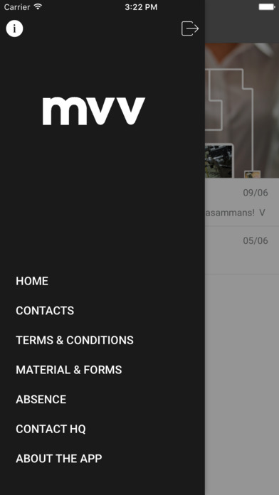 MVV Intranät screenshot 2