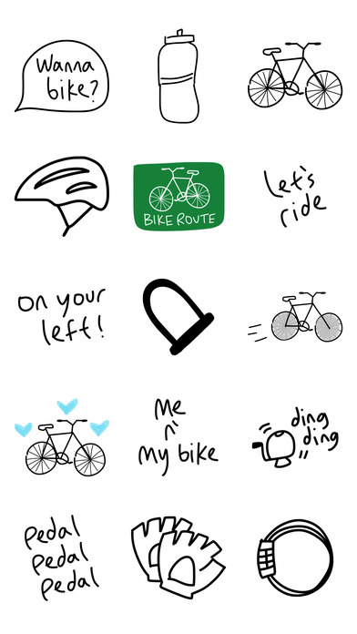 Bike sticker - biker emoji stickers for iMessage screenshot 2