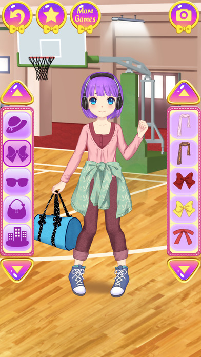 Anime School Dress Up - games for girls screenshot 3