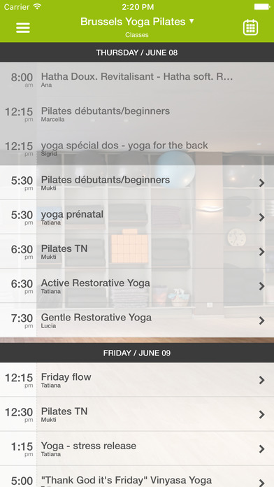 Brussels Yoga Pilates screenshot 3