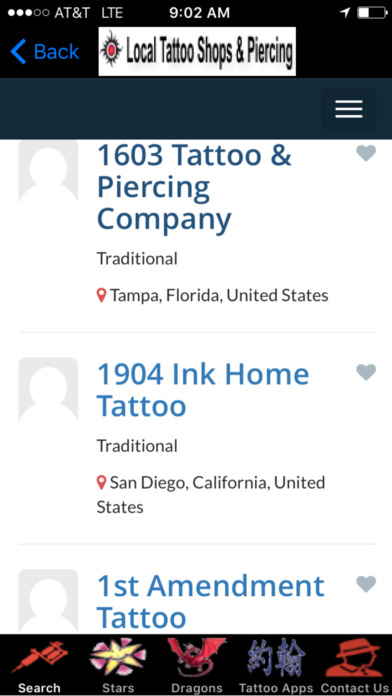 Local Tattoo Shops and Piercings Directory screenshot 3