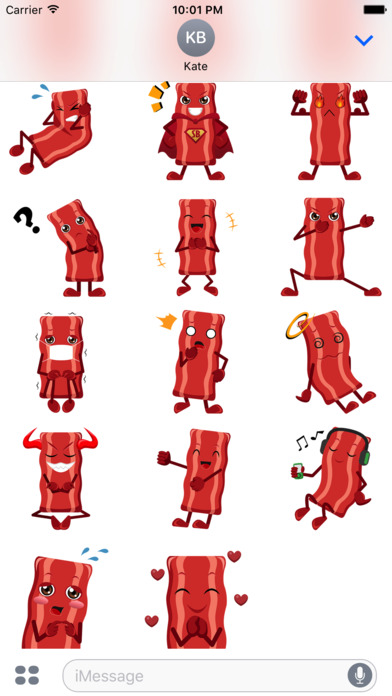 Animated SIZZLINg BACOn Stickers screenshot 2