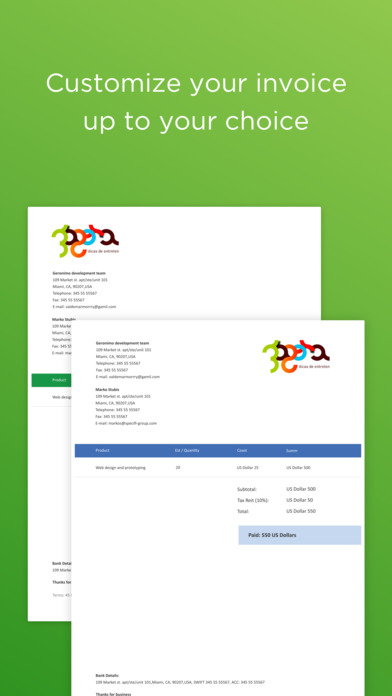 Invoice2DO - Simple Invoice Maker screenshot 2