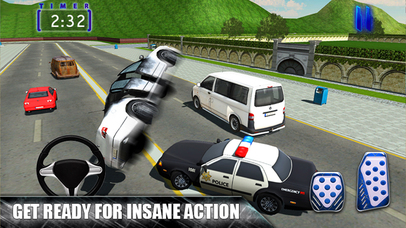 Cop Rob Car Chase & 3D City Driving Simulator screenshot 3