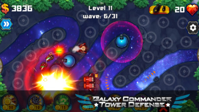 Tower Defense Galaxy Commander screenshot 2