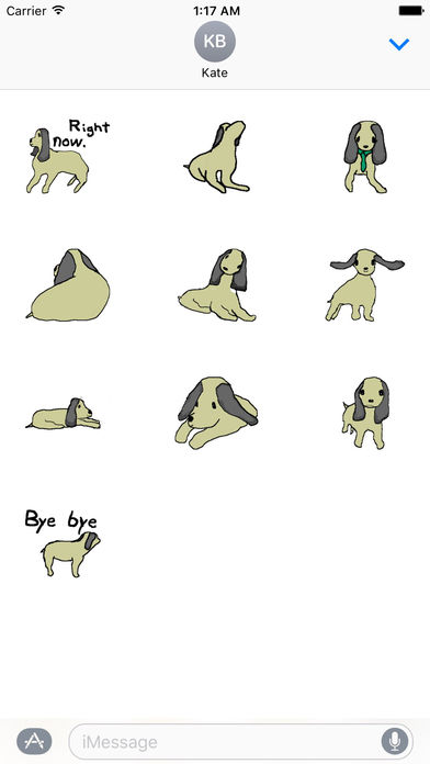 Hand Drawing Dog Emoji Stickers screenshot 3
