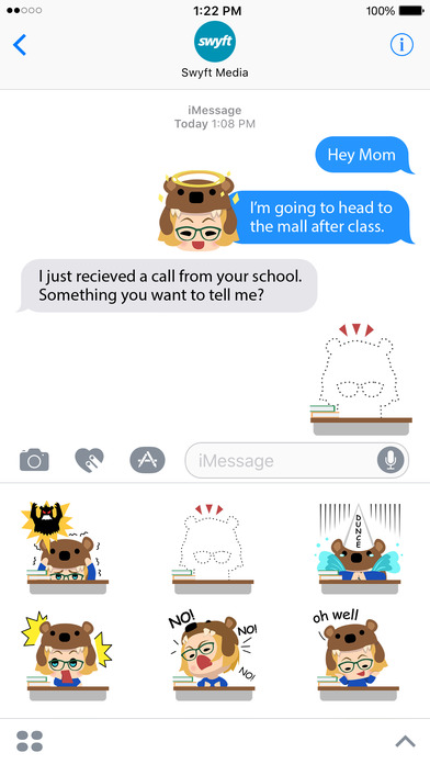 Betsie Bear: Stickers and Emoji for Students screenshot 2