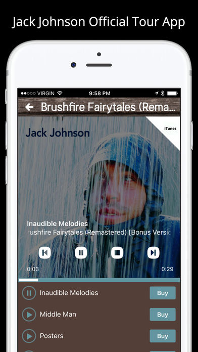 Jack Johnson Official Tour App screenshot 4