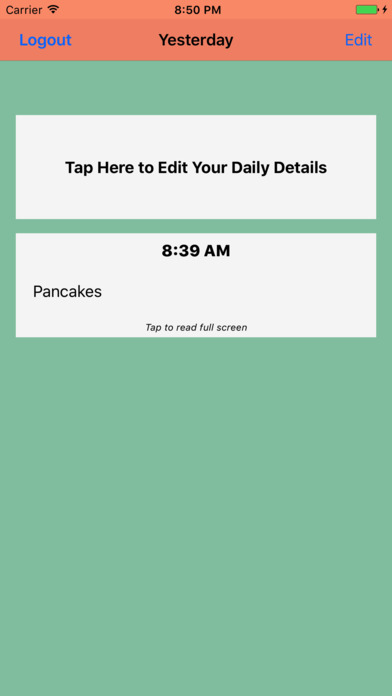 My Food Log - Simple Food Diary screenshot 3