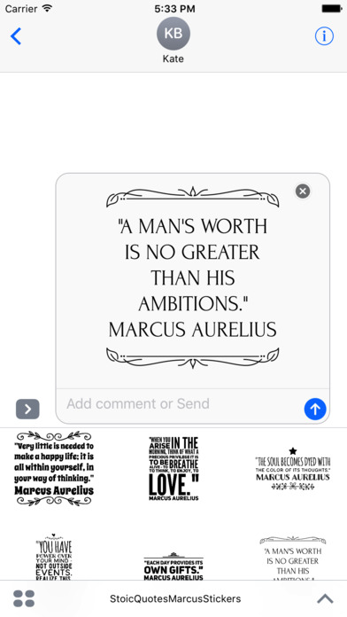Stoic Quote Stickers - Marcus Aurelius screenshot 3