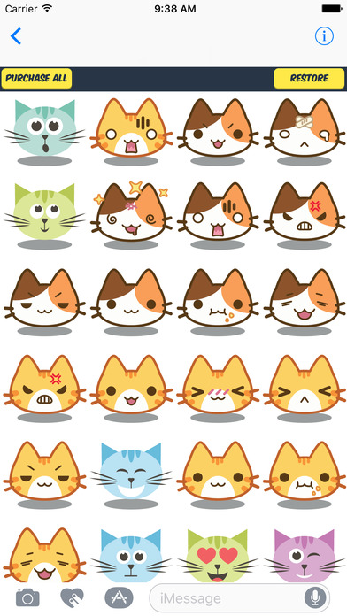 Anime Cat Stickers - 80+ Anime Cat Emoji screenshot 3