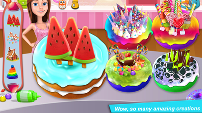 Rainbow Unicorn Donut Maker! Master Dessert Chef screenshot 3