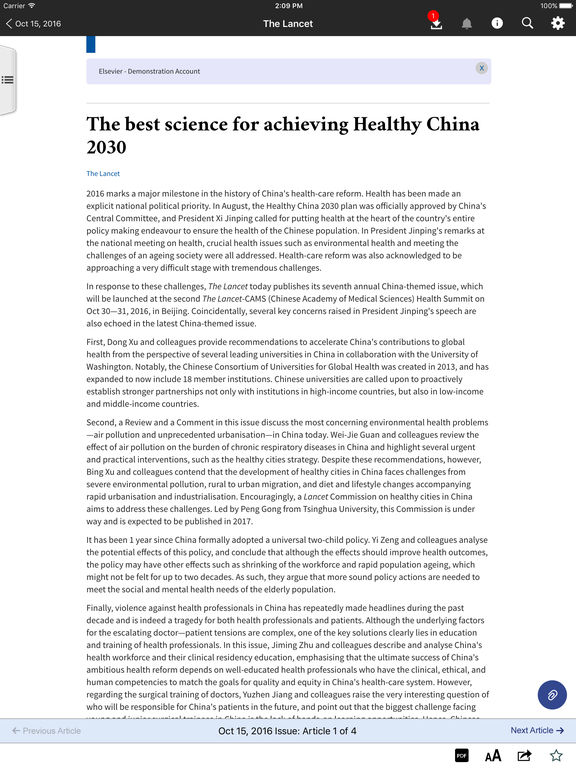 The Lancet on the App Store