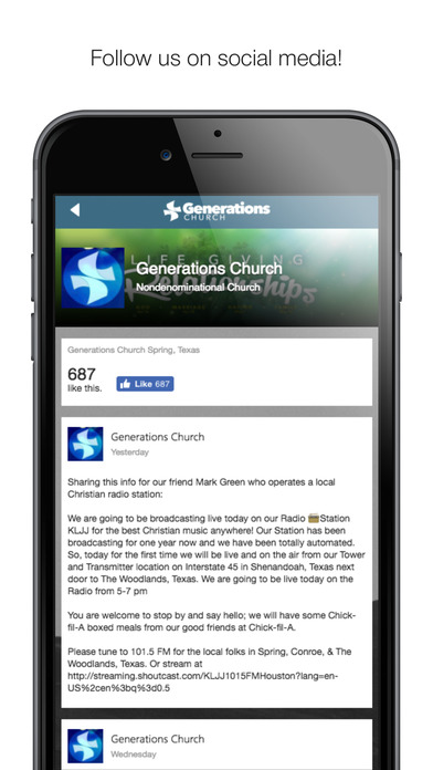 Generations Church Spring screenshot 3