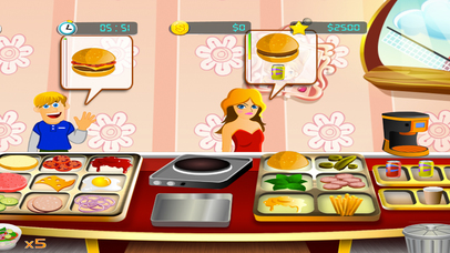 Burger Cooking Fever: Food Court Chef Game screenshot 2