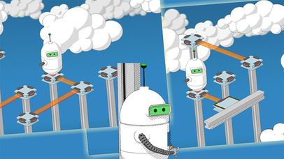 Robot Sky Escape - Kids Puzzle Challenge Game screenshot 3