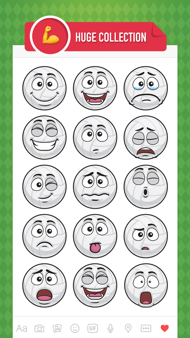 VolleyMoji - volleyball emoji & stickers keyboard screenshot 2