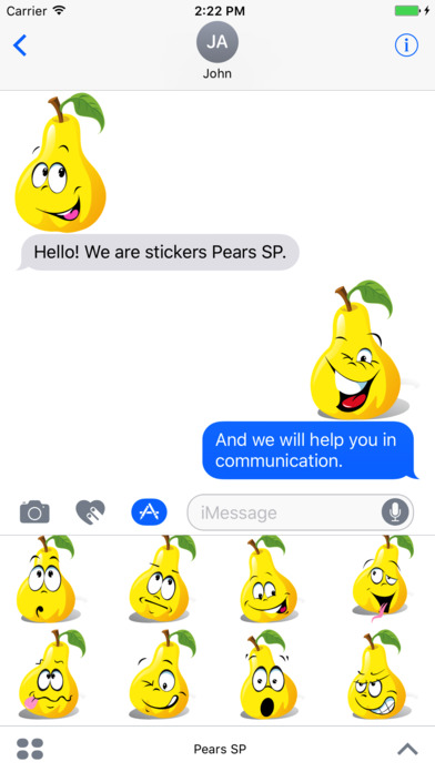 Pears SP emoji stickers screenshot 4