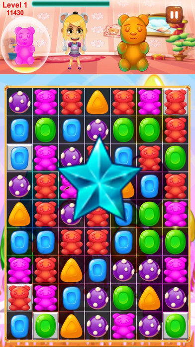 Candy bears - a match 3 gummy bears puzzle game screenshot 2