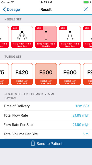 RMS Freedom Flowrate Calculator screenshot 4