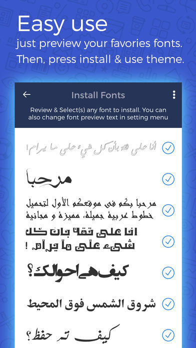 Arabic Font: fonts installer for writer & designer screenshot 3