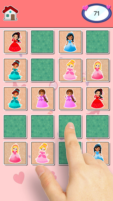 Princesses Find the Pairs Learning Game for 3 – 5 screenshot 4