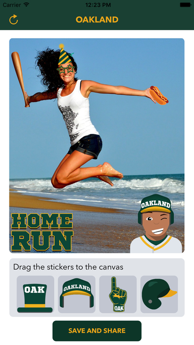Oakland Baseball Stickers & Emojis screenshot 3
