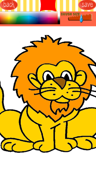 Lion Coloring Pages Games For Kids screenshot 2