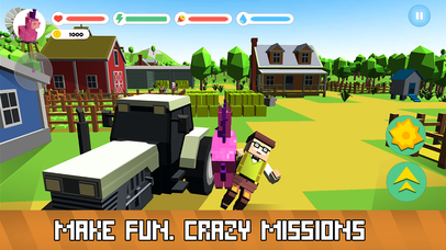 Blocky Pony Farm 3D screenshot 2