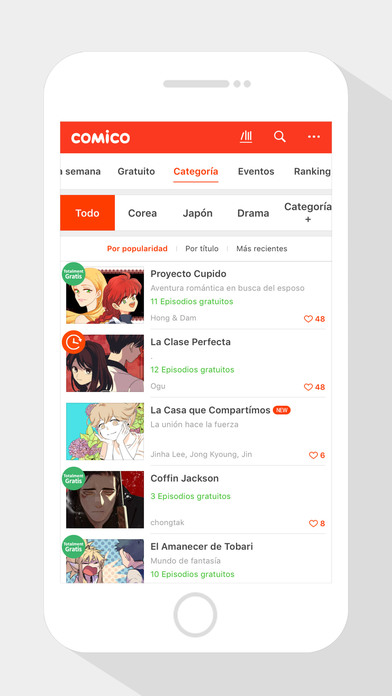 COMICO  - La mejor aplicación screenshot 2