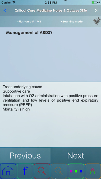 Critical Care Medicine Exam Prep 900 Flashcards screenshot 3