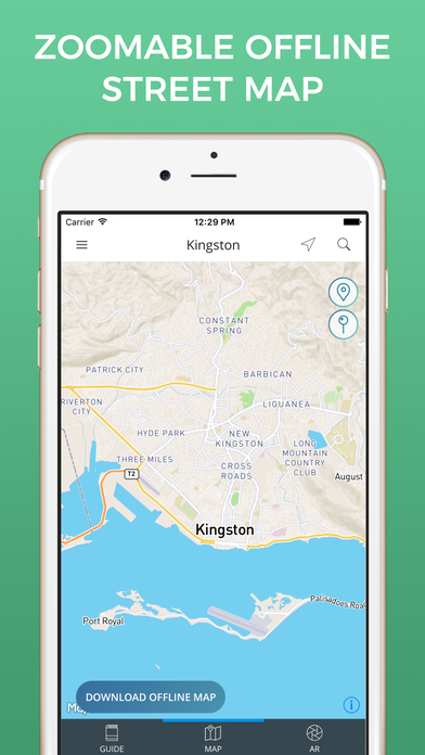 Kingston Travel Guide with Offline Street Map screenshot 2