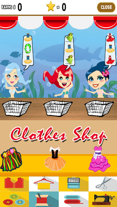 Mermaid Shopping Games Clothes Shop Version screenshot 2