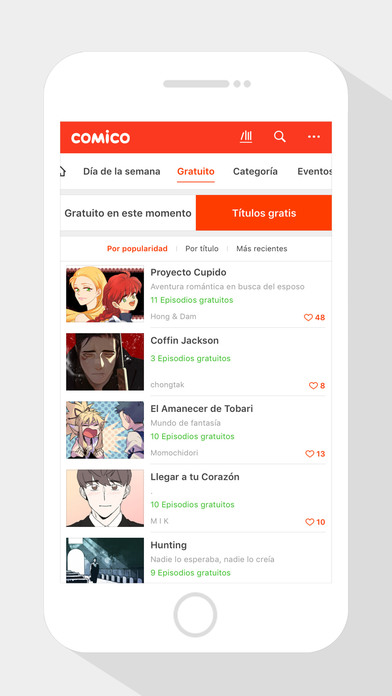 COMICO  - La mejor aplicación screenshot 3