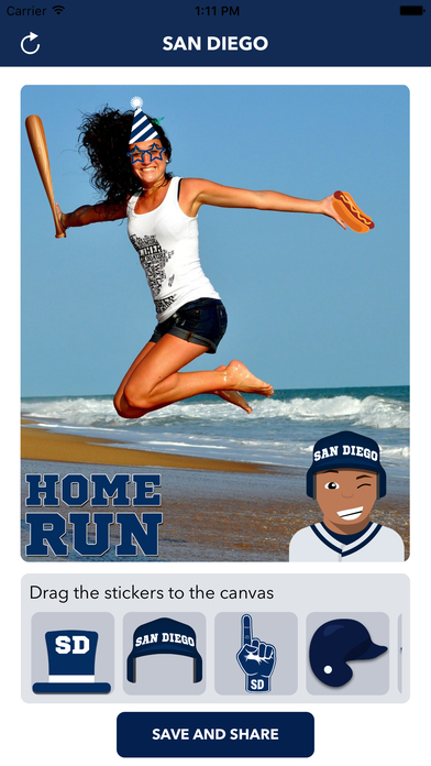 San Diego Baseball Stickers & Emojis screenshot 3