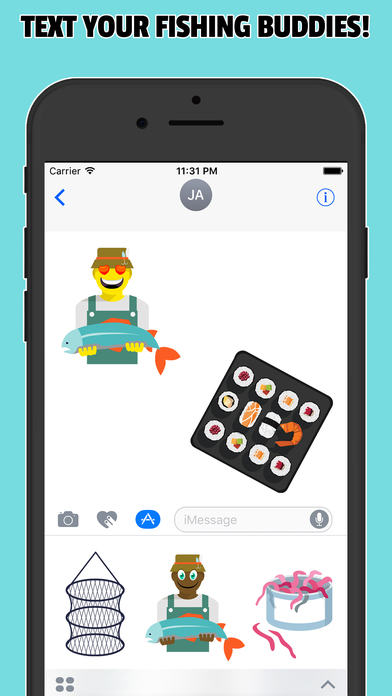 FishingMoji - Fishing Emoji Stickers App screenshot 2