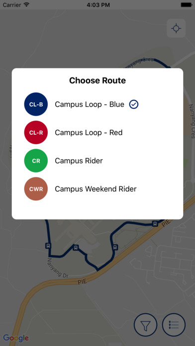 NTU Campus Bus screenshot 2