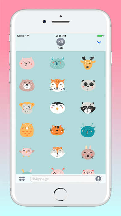Funny Animals Sticker Pack screenshot 2