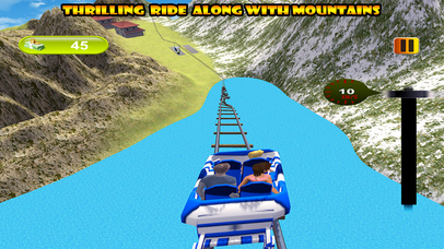 Mountain Thrilling Super Real Roller coaster 3D screenshot 2