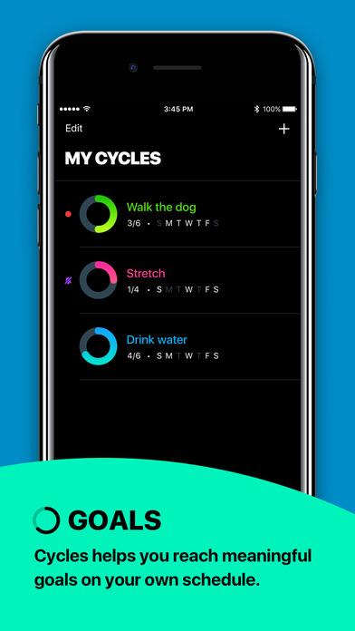 Cycles - Daily habit creator 앱스토어 스크린샷