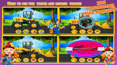 Construction Truck Workshop - kids Education Game screenshot 4